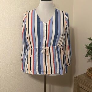 Lane Bryant Striped Blouse Size 18